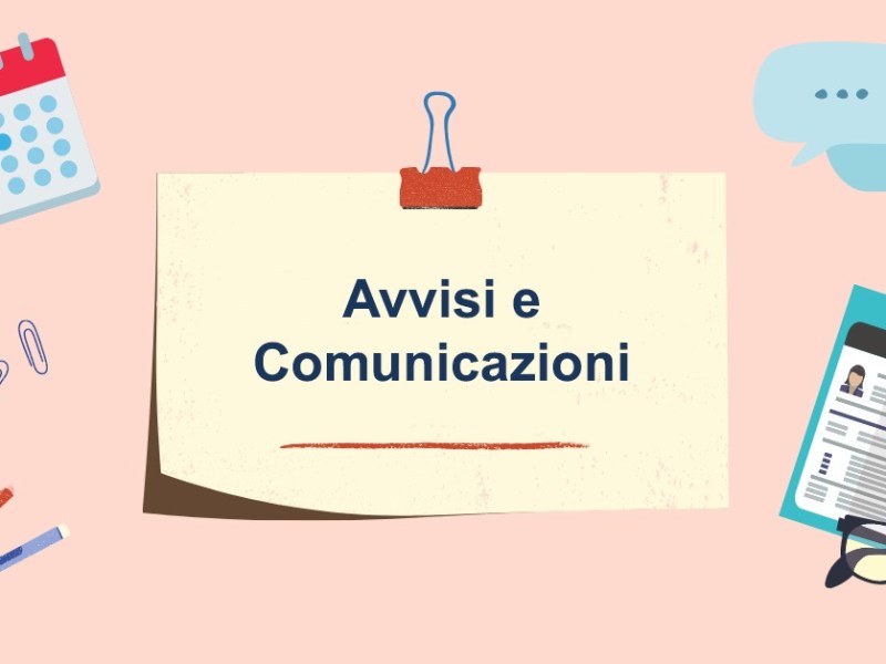 Avviso lezione ed esercitazione del&nbsp;18/12